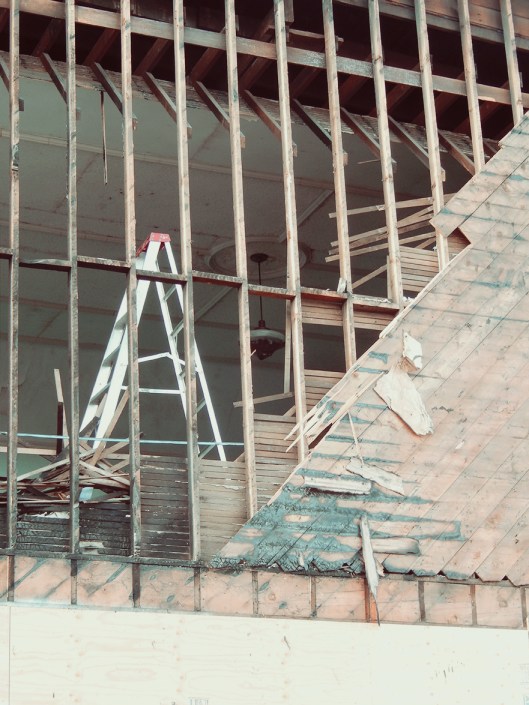 The Masons' Hall is finally getting repaired after the fire in the building next door this past summer