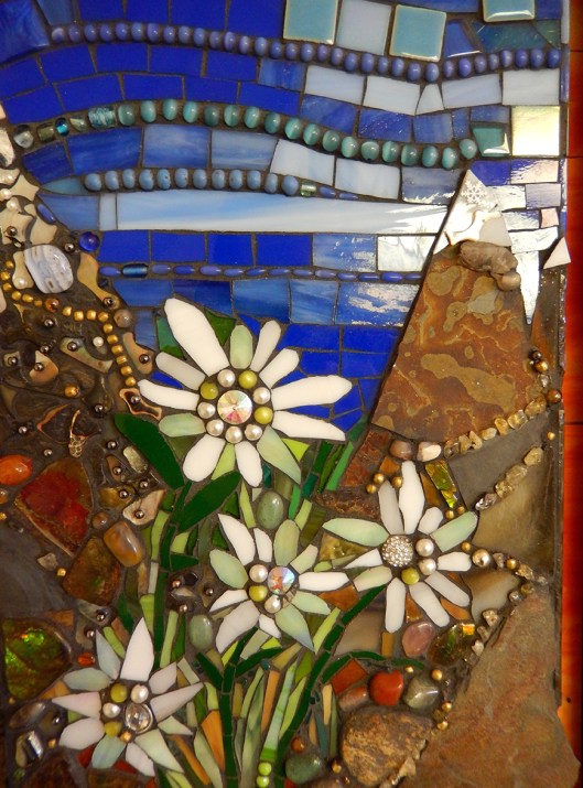 Mosaic by Silvia Rosenfelder-Schechtel in the Community Art Show at the Courthouse Art gallery. Ends this Saturday.