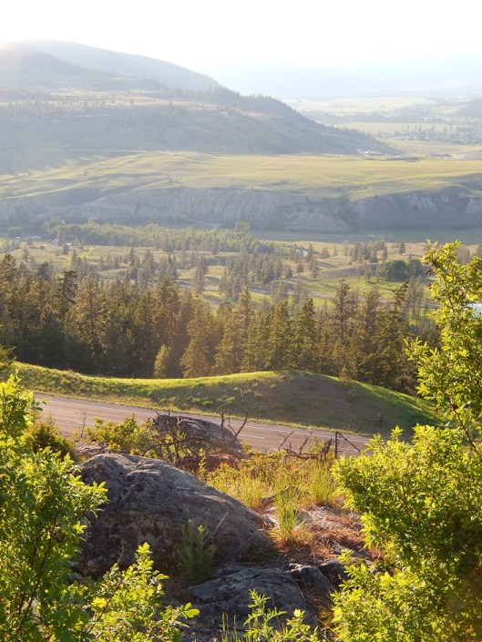 Overlooking a portion of the music festival site, south of town.