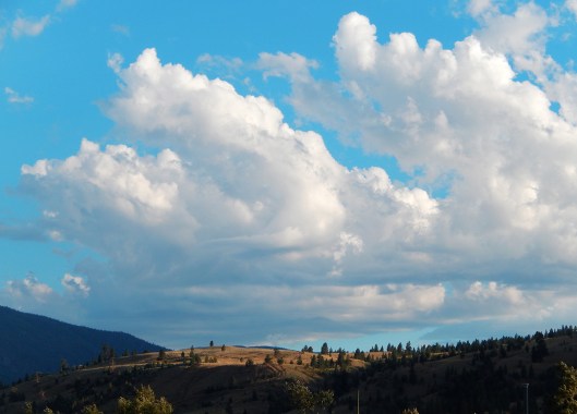 A different summer than usual: LOTS of precipitation, humid days, piles & piles of fluffy clouds!