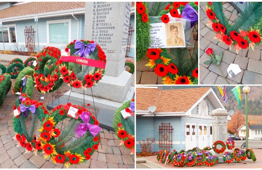 Once the crowd dispersed on Friday, the Merritt cenotaph continued to stand its vigil.